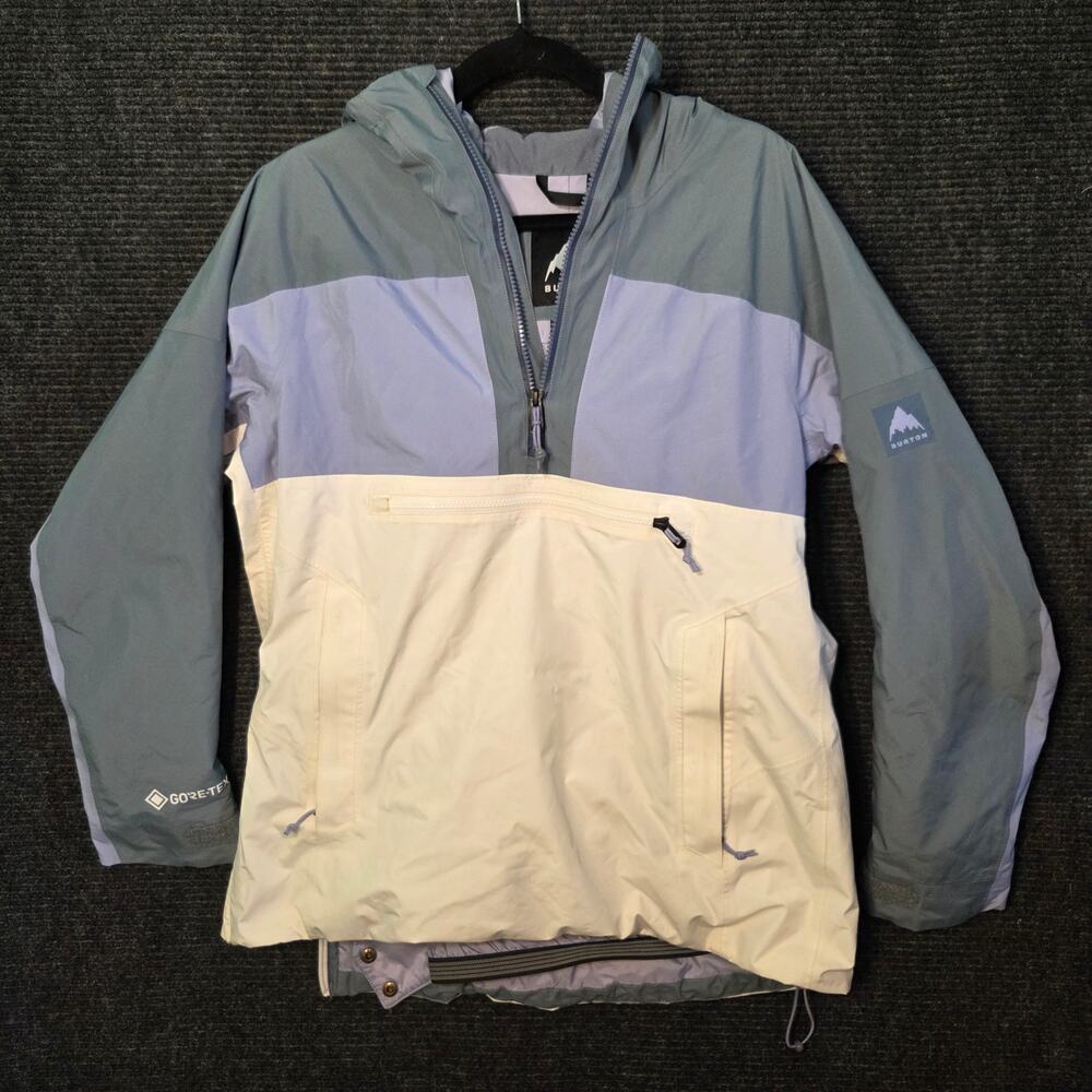 Burton Gore-Tex Snowboard Jacket Women's S Multi Colorblock Anorak Pullover